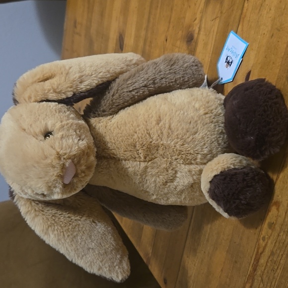 Jellycat Bashful Patchwork Brown Bunny Medium 12.2x4.7x3.5" BNWT Authentic - Picture 5 of 9